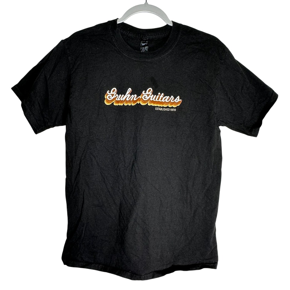 Gruhn Guitars Nashville‎ 50th Anniversary Hanes Beefy-T Shirt Mens Medium Black